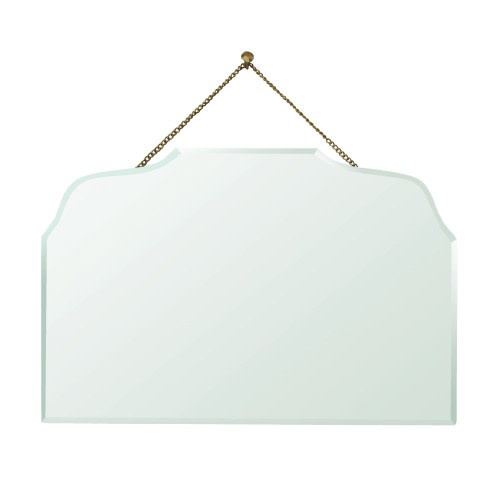 Farrah Beveled Mirror, Brass - Horizontal Rectangle, 23 x 15 Available for local pick up