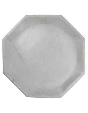 Essex Octagon Plate, Marble - Med, Available for local pick up