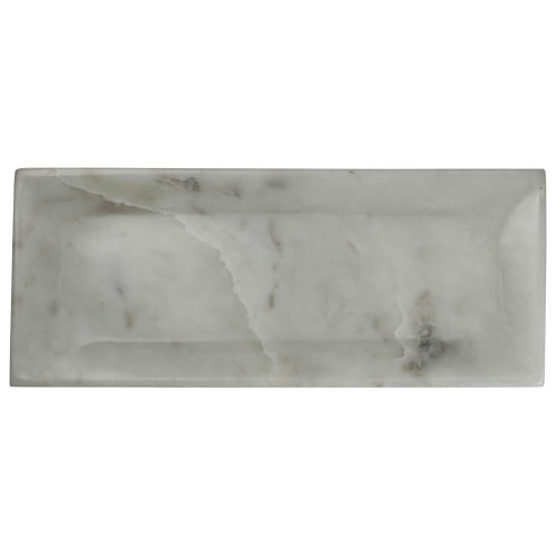 Essex Rectangle Plate, Marble - Sm, Available for local pick up