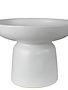 Tau Footbed Bowl, Ceramic, White - Lrg, Available for local pick up
