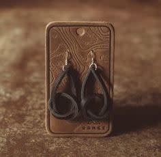 Knot Earrings, Black