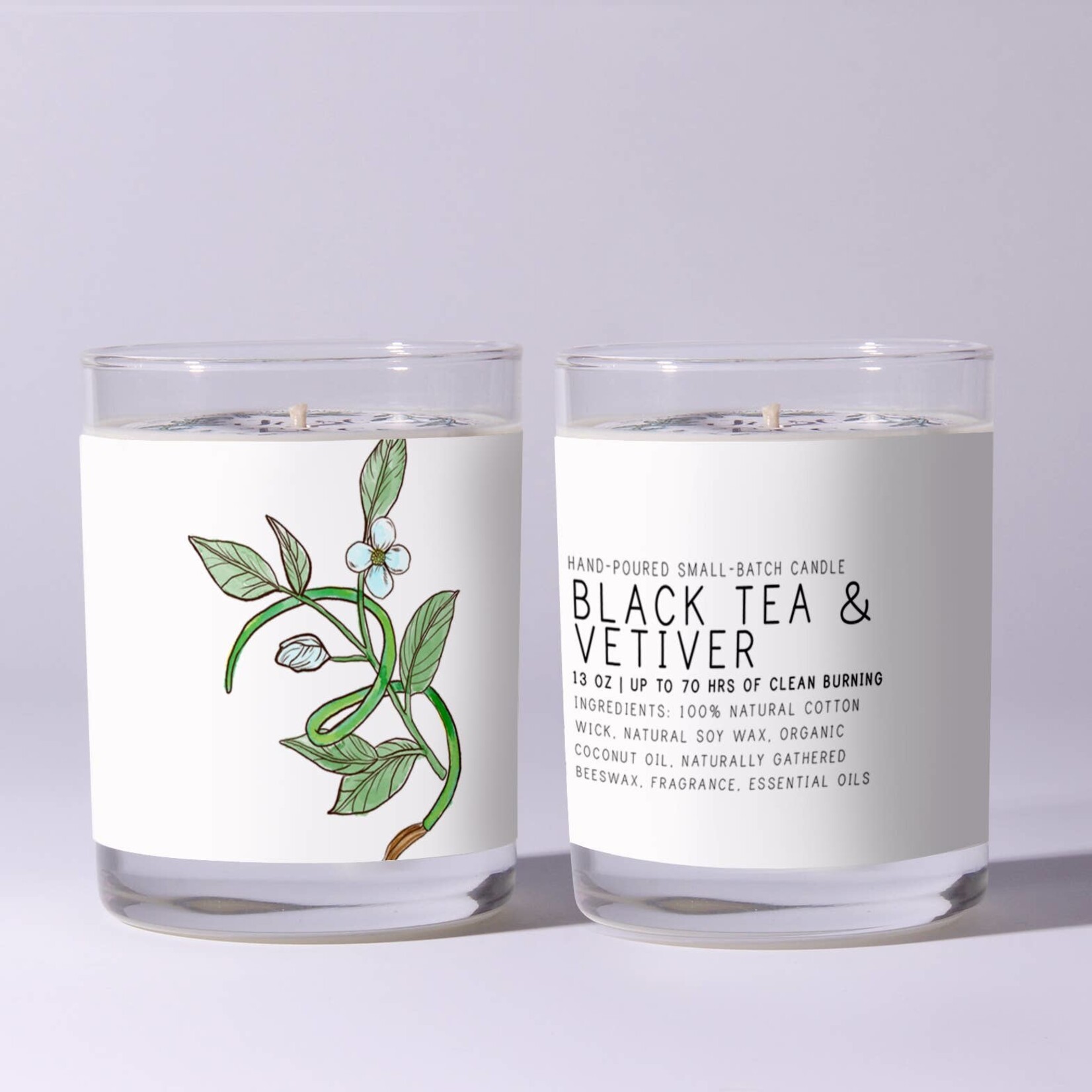 Just Bee Black Tea Vetiver, 7 oz.