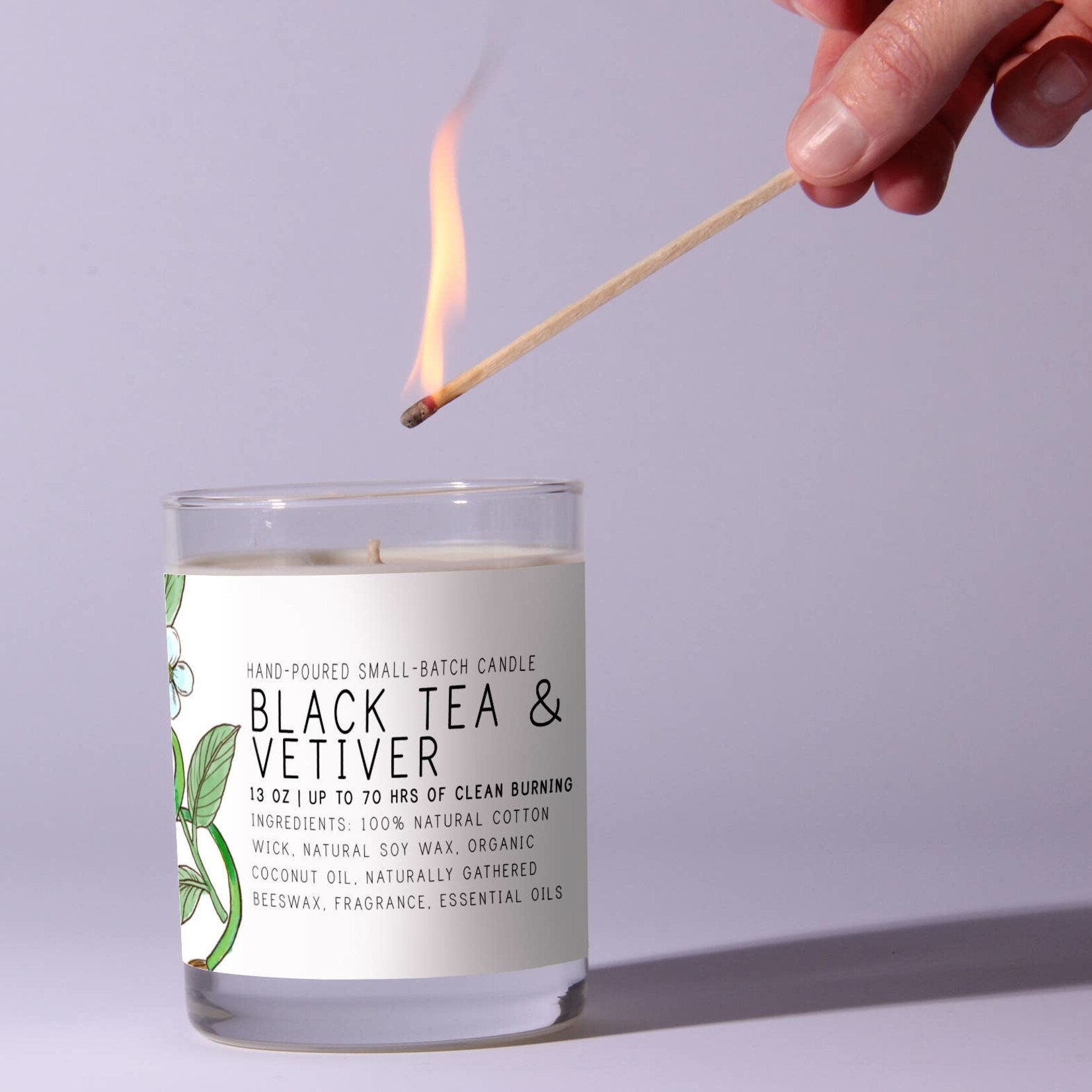 Just Bee Black Tea Vetiver, 13 oz