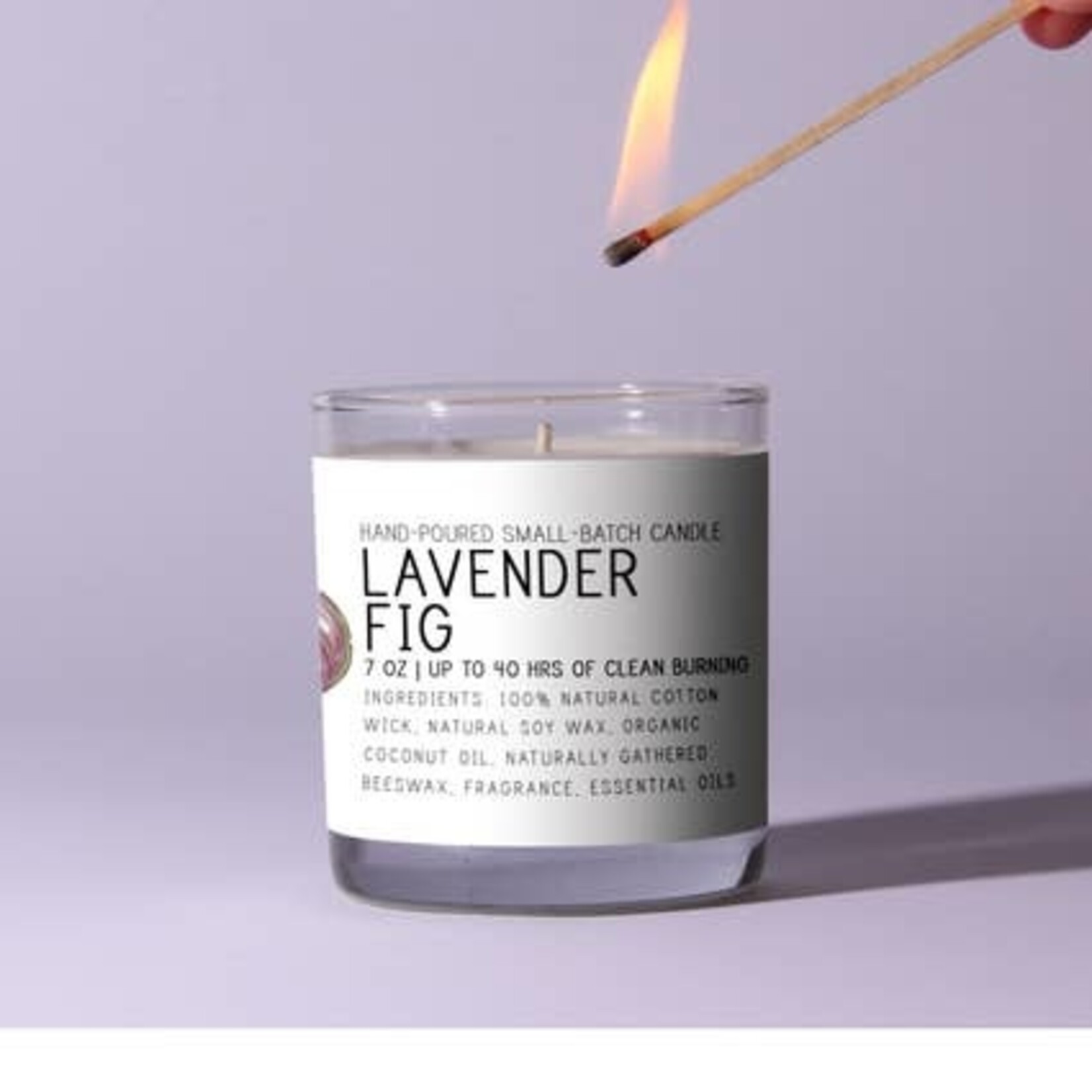 Just Bee Lavender Fig Candle - 7 oz