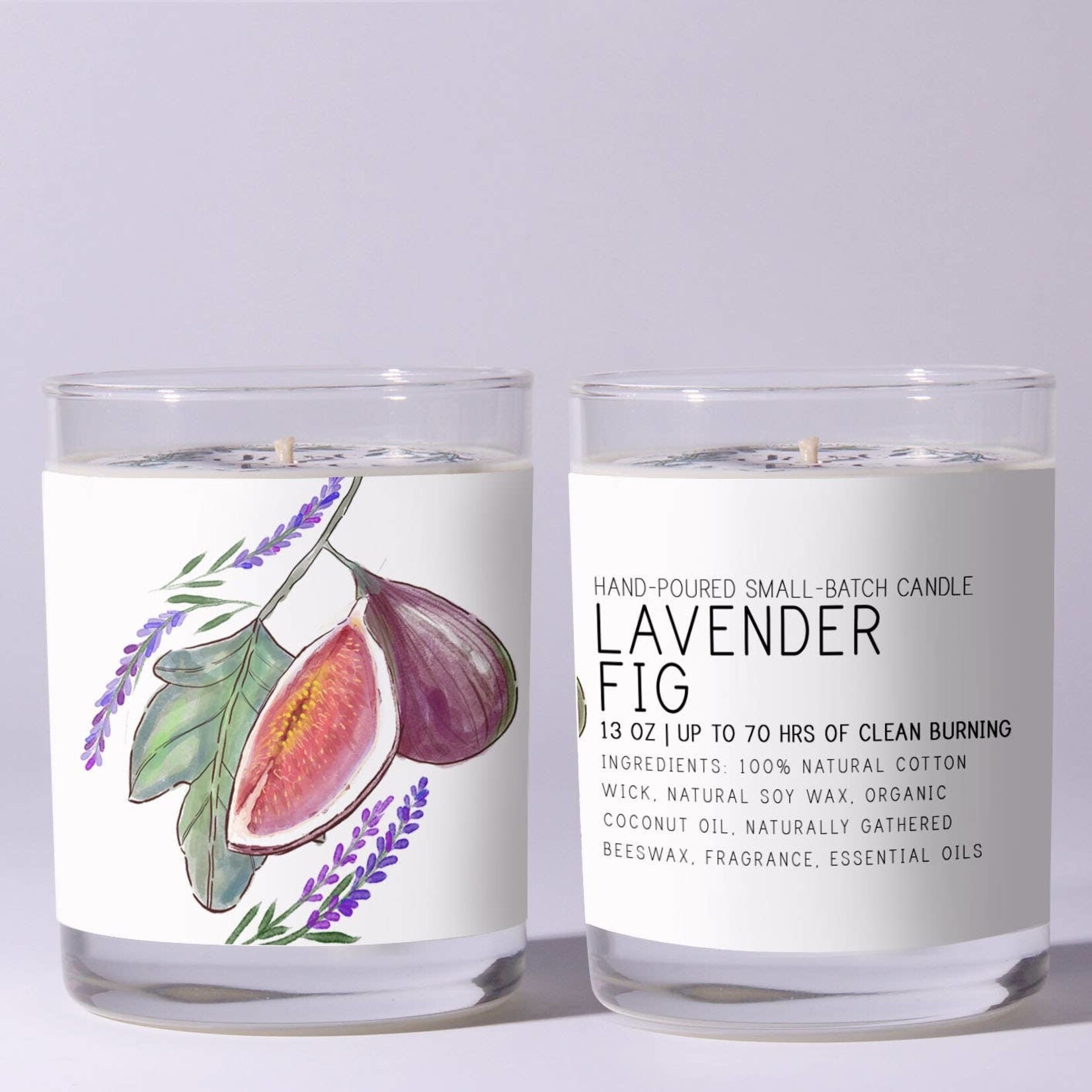 Just Bee Lavender Fig Candle - 7 oz