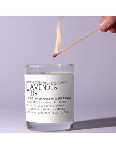 Just Bee Lavender Fig Candle, 13 oz