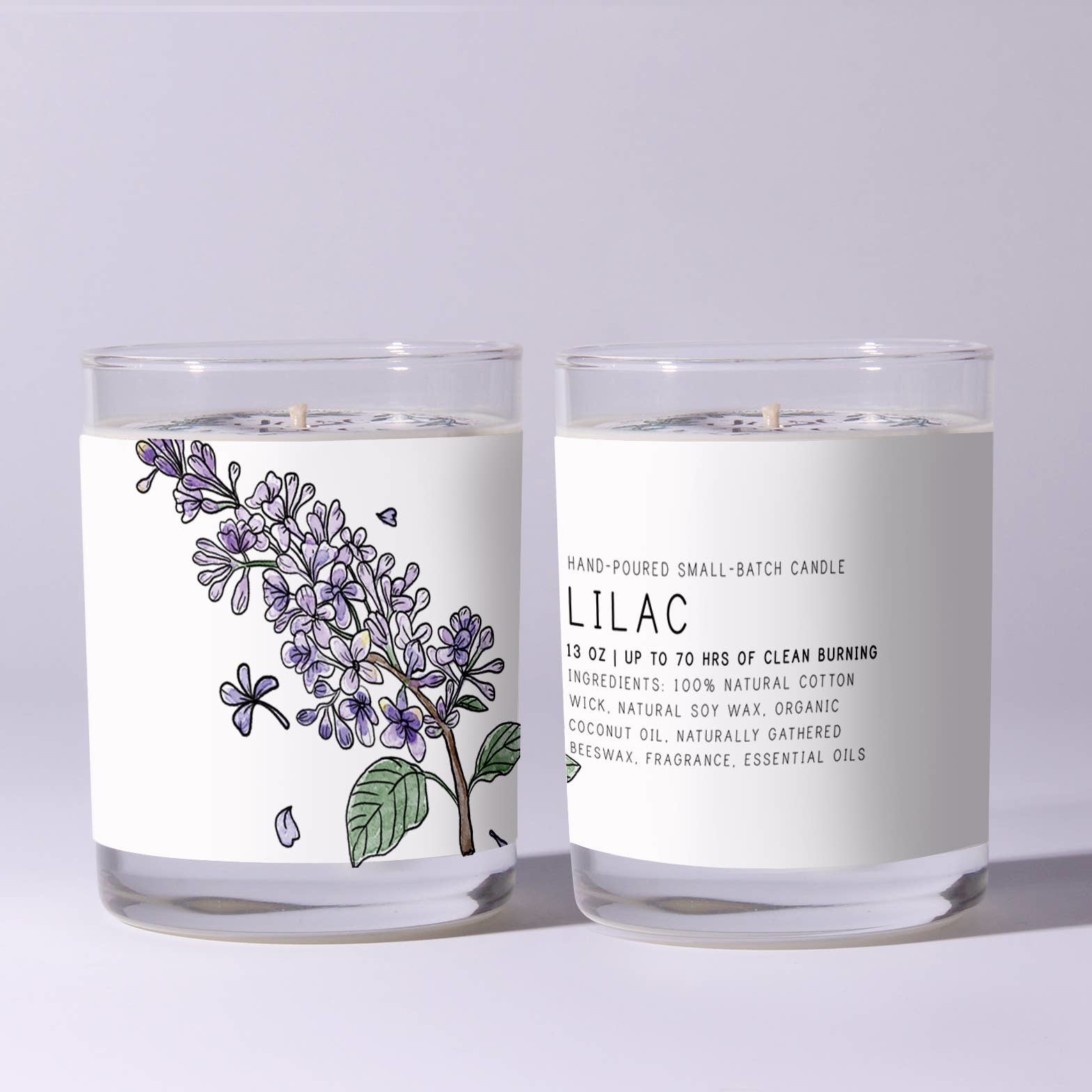 Just Bee Lilac Candle, 7 oz