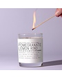 Just Bee Pomegranate & Lemon Rind Candle, 13 oz