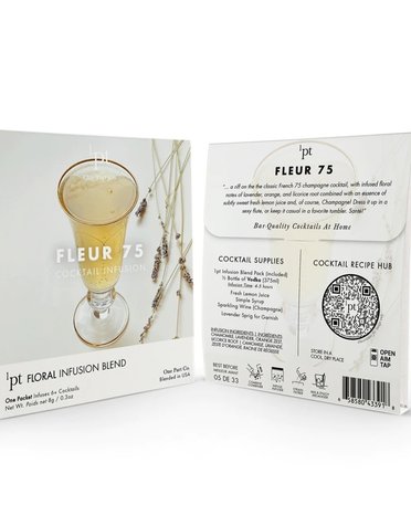 One Part Co One Part Cocktail Pack, Fleur 75, infuses 6+ cocktails