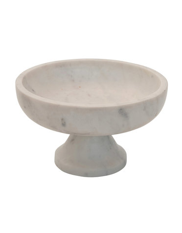 Marble Footed Bowl, Available for local pick up