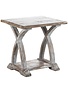 Genevieve End Table, Sky Grey, 26 x 22 x 25 Furniture Available for Local Delivery or Pick Up