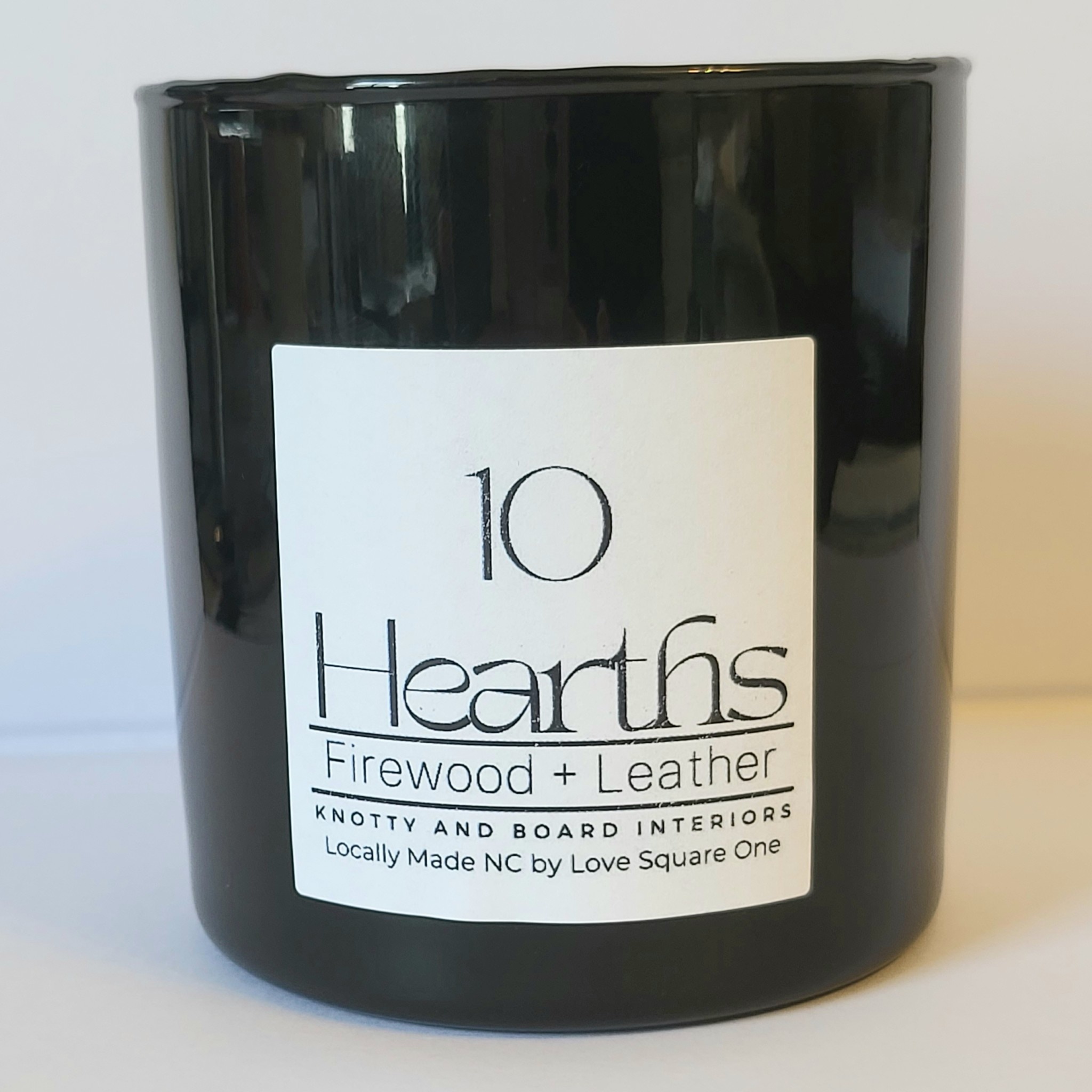 Love Square One Walnut + Main Candle, 10 Hearths, 9 oz