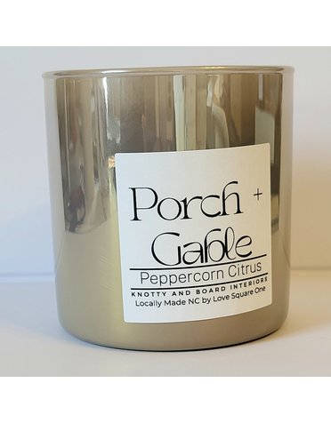 Love Square One Walnut + Main Candle, Porch & Gable, 9 oz