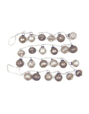 Mercury Glass Ornament Garland, 72"