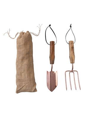 Mini Garden Tools in drawstring bag,  11"