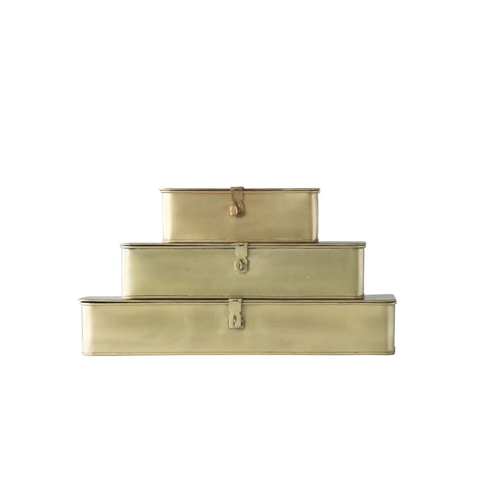 Brass Boxes Knotty and Board Interiors
