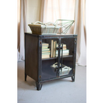 Metal Cabinet w/ Two Glass Doors, 25x17x30