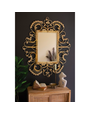 Ornate Rattan Framed Mirror, 36x44", Available for local pick up only