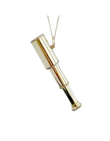 Gold Telescope Necklace