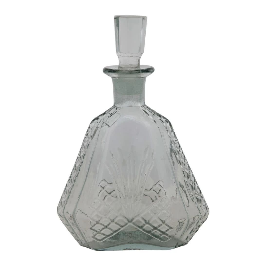 Etched Glass Decanter, 32 oz.