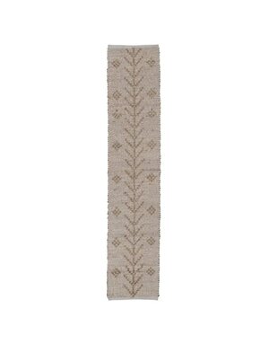 Two-Sided Hand-Woven Seagrass & Cotton Table Runner 72"