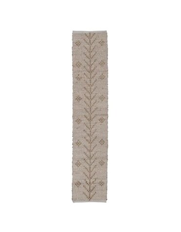 Two-Sided Hand-Woven Seagrass & Cotton Table Runner 72x14