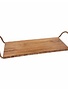 Beaded Handle Wood Tray, Large