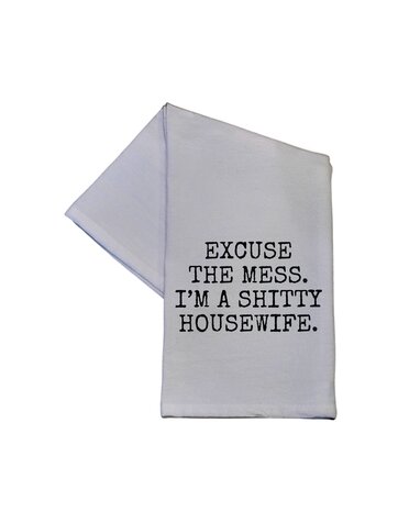 I'm A Shitty Housewife Cotton Dish Towel