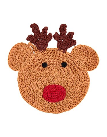 Crochet Reindeer Pot Holder