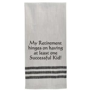 My retirement hinges on…Tea Towel