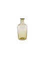 Recycled Glass Bud Vase, Yellow, 3.25x7