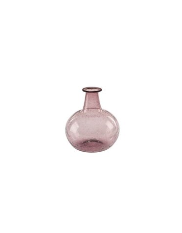 Recycled Glass Bud Vase, Lilac, 3.5x4.75