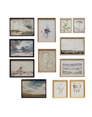 Wall Decor with Landscape, Botanticals & Abstract Image, Assorted Frames, Priced Individually