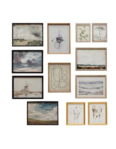 Wall Decor with Landscape, Botanticals & Abstract Image, Assorted Frames, Priced Individually