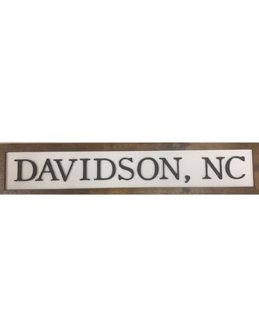 Custom Wood Sign, Davidson