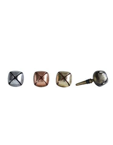 Metal Bottle Stopper with Jingle Bell, Assorted