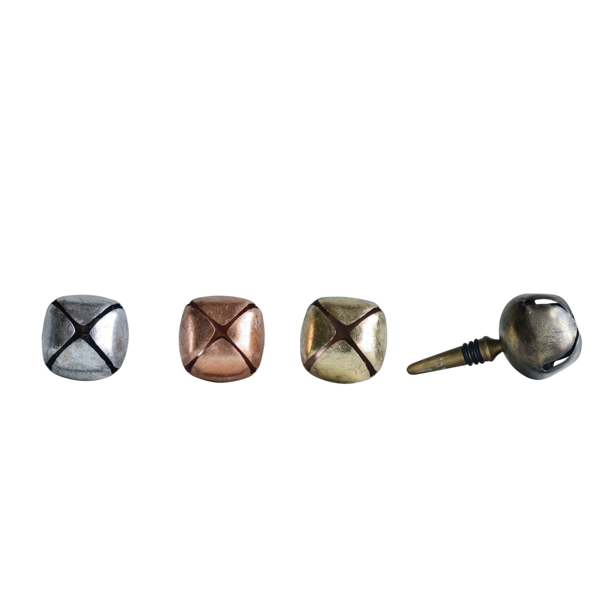 Metal Bottle Stopper with Jingle Bell, Assorted