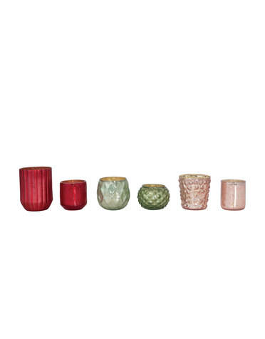 Assorted Mercury Glass Votive Holder, Priced Individually