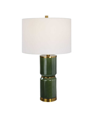 Ceramic Table Lamp, Green, 26 H Available for Local Pick Up