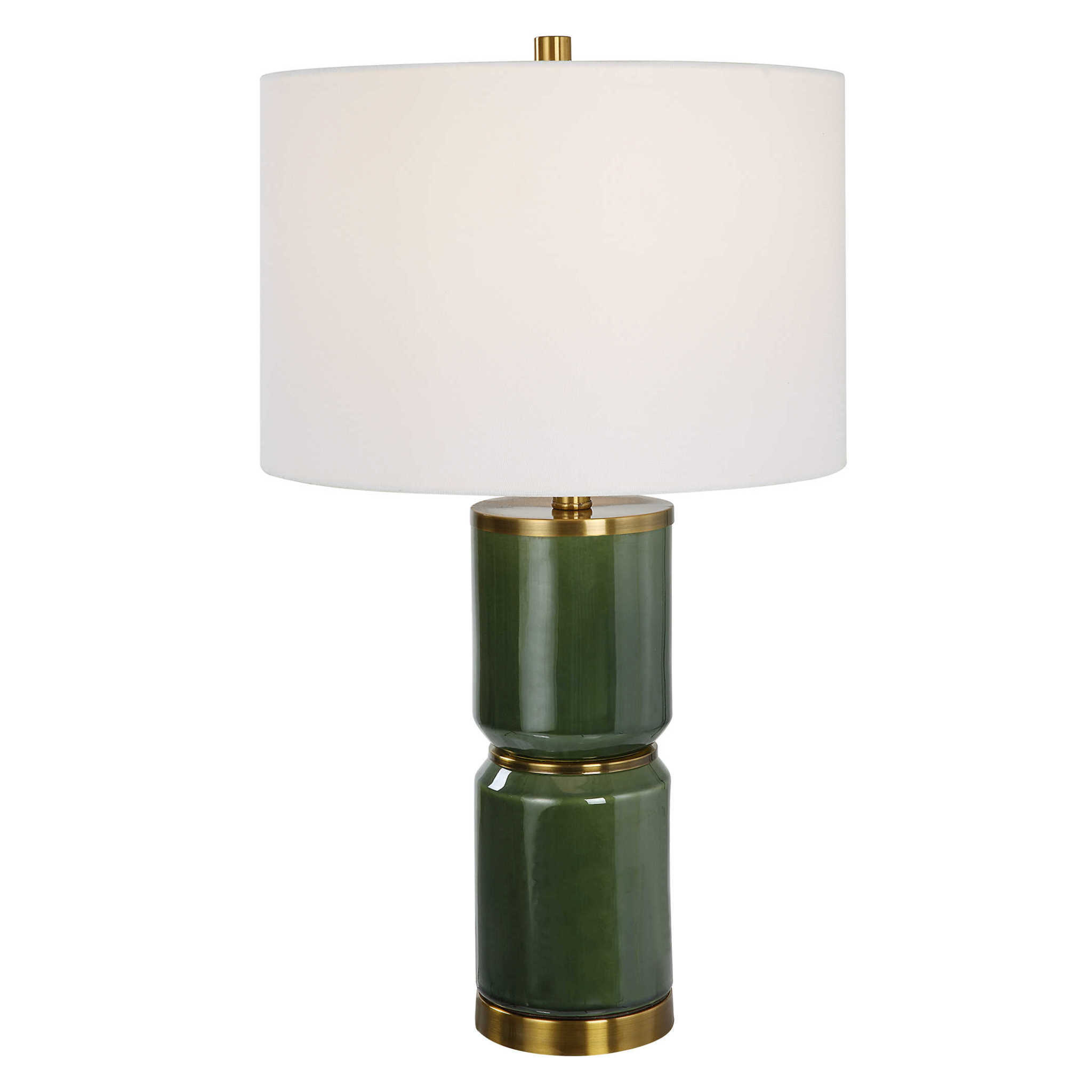 Ceramic Table Lamp, Green, 26 H Available for Local Pick Up