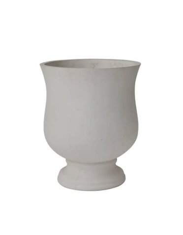 Concrete Urn White 16.5"x 19.75" Available For Local Pick Up