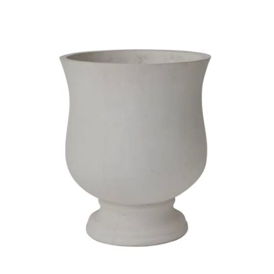 Concrete Urn White 23.5"x 28.25" Available For Local Pick Up