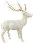 Stag Knitted White Bocule, Extra Large