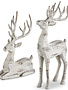 Reindeer, White Washed, Assorted Design, 16.25 in.