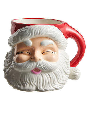 Red Santa Container, 7.5"