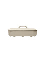 Debossed Stoneware Baking Dish w/ Lid, 2 Quart