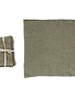 Stonewashed Square Linen Napkin Set, Olive, 18"