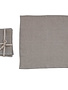 Stonewashed Square Linen Napkin Set, Natural, 18"