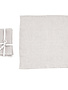 Stonewashed Square Linen Napkin Set, Ivory, 18"