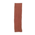 Stonewashed Linen Table Runner, Rust Color, 108"